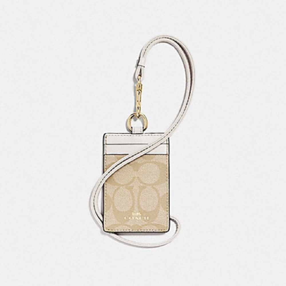 ID Lanyard Case In Signature Coated Canvas